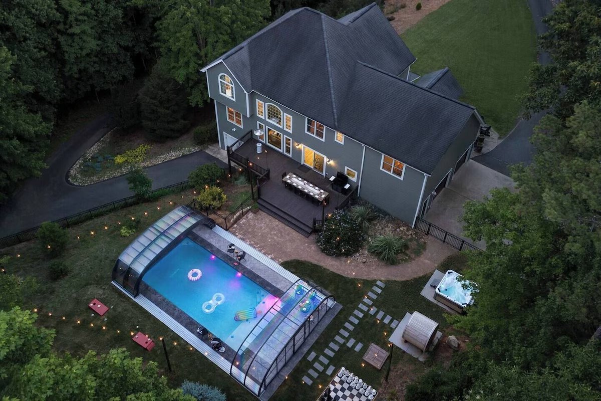 Mountain Retreat aerial view